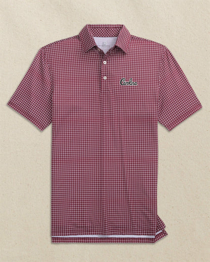 Carolina Gamecocks Driver Dunes Edge Plaid Polo