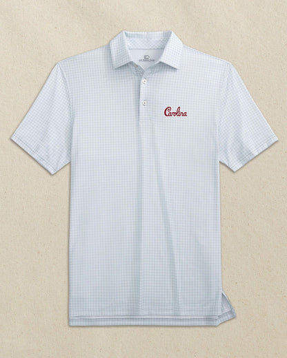 Carolina Gamecocks Driver Dunes Edge Plaid Polo