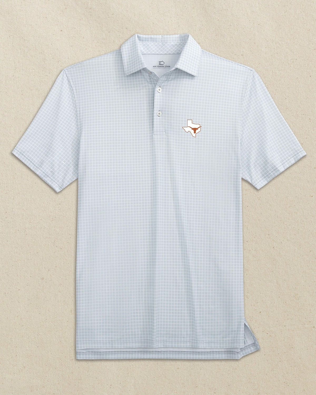 Texas Longhorns State Dunes Edge Plaid Polo