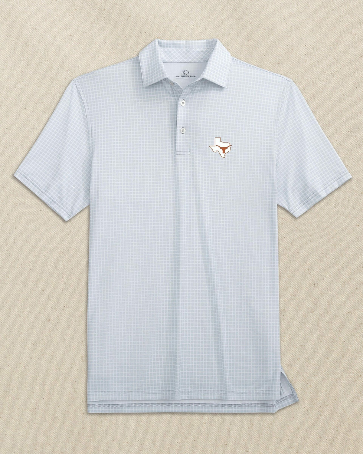 Texas Longhorns State Dunes Edge Plaid Polo