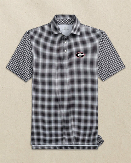 Georgia Bulldogs Oval G Dunes Edge Plaid Polo