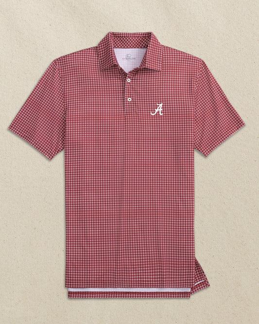 Alabama Crimson Tide Dunes Edge Plaid Polo