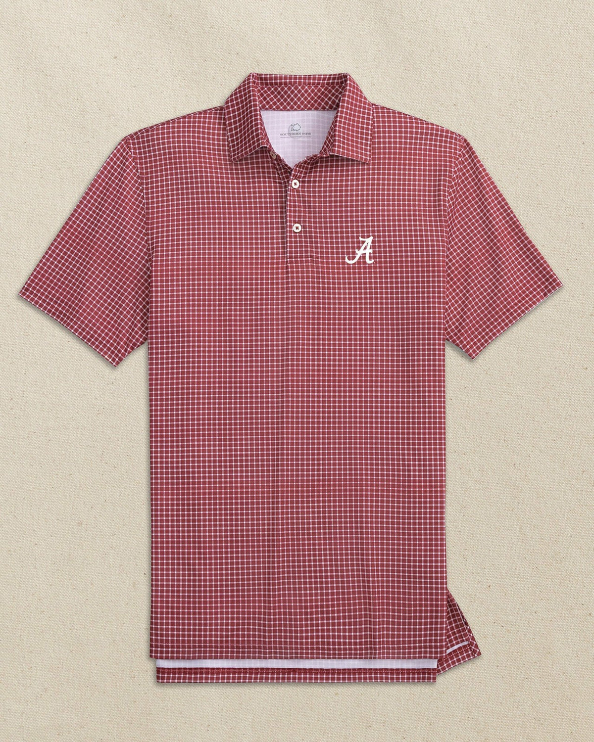 Alabama Crimson Tide Dunes Edge Plaid Polo