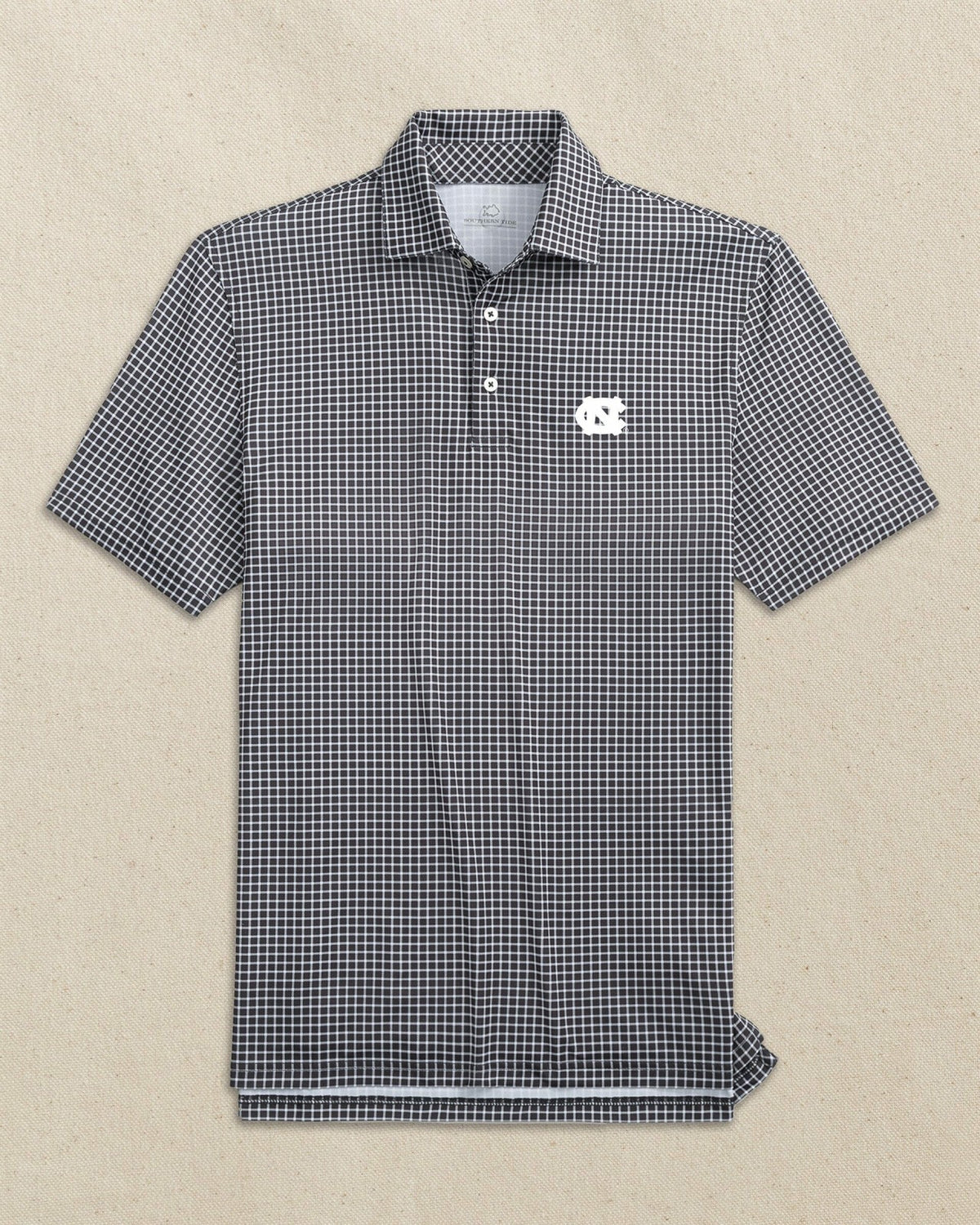 UNC Tar Heels Driver Dunes Edge Plaid Polo