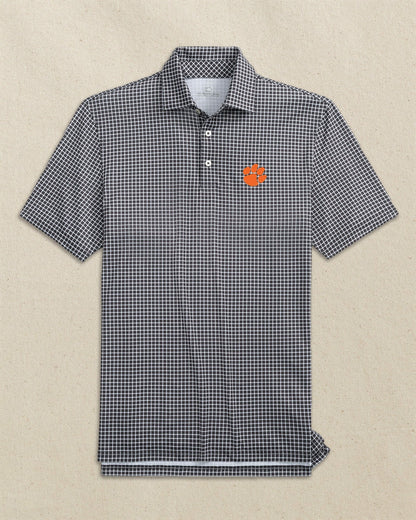 Clemson Tigers Driver Dunes Edge Plaid Polo