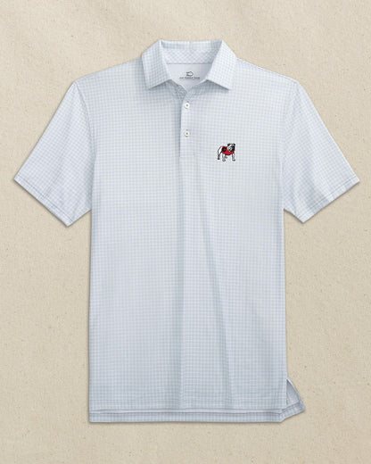 Georgia Bulldogs Driver Dunes Edge Plaid Polo