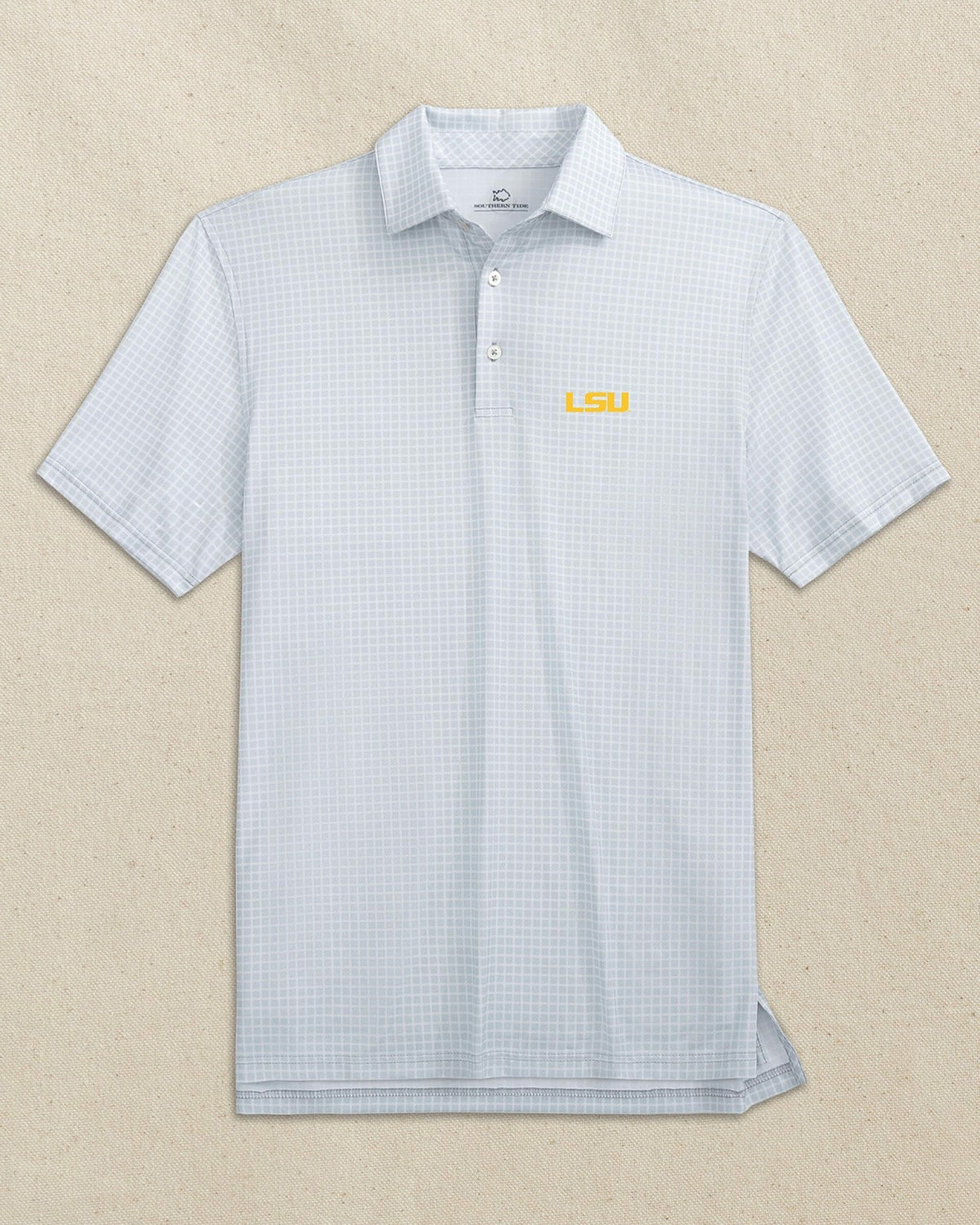 LSU Tigers Driver Dunes Edge Plaid Polo