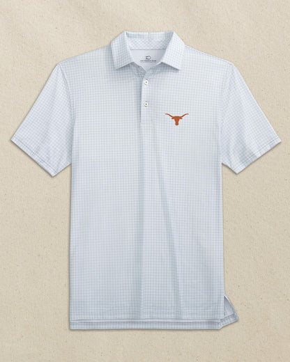 Texas Longhorns Driver Dunes Edge Plaid Polo