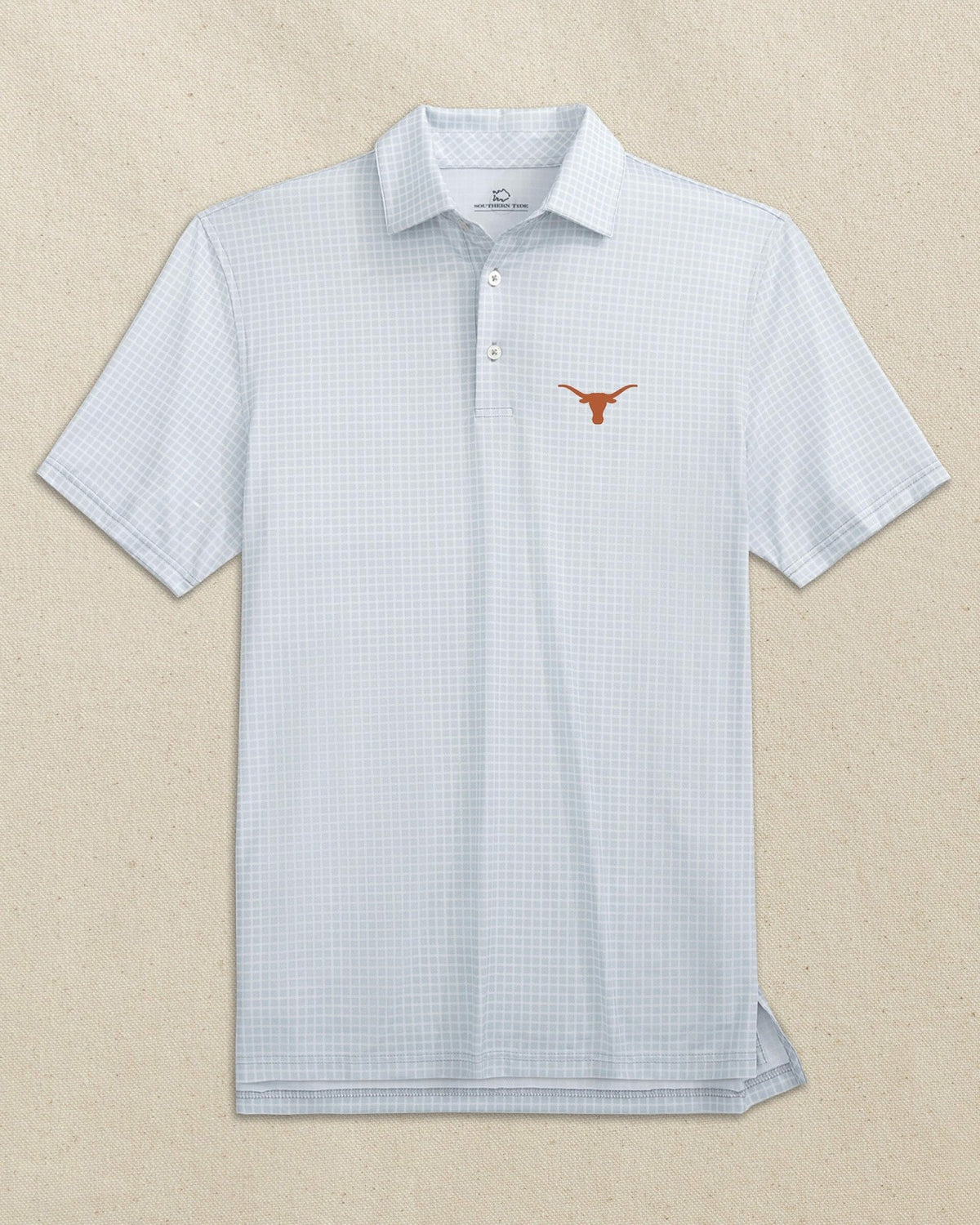 Texas Longhorns Driver Dunes Edge Plaid Polo