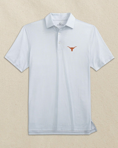 Texas Longhorns Driver Dunes Edge Plaid Polo