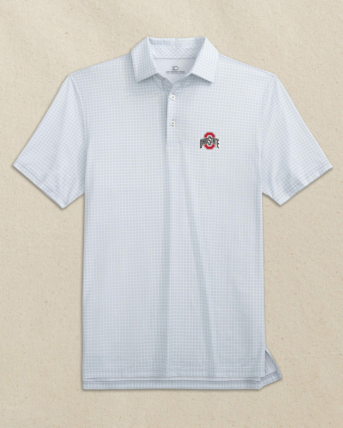 Ohio State Buckeyes Driver Dunes Edge Plaid Polo