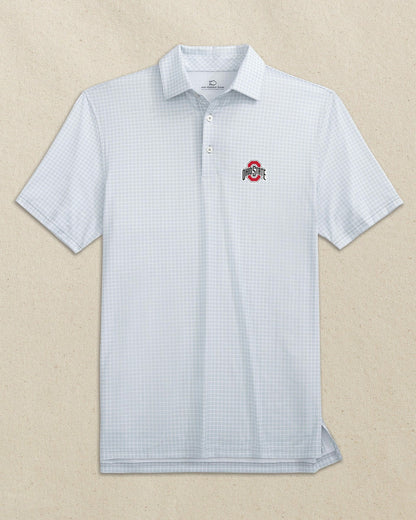 Ohio State Buckeyes Driver Dunes Edge Plaid Polo