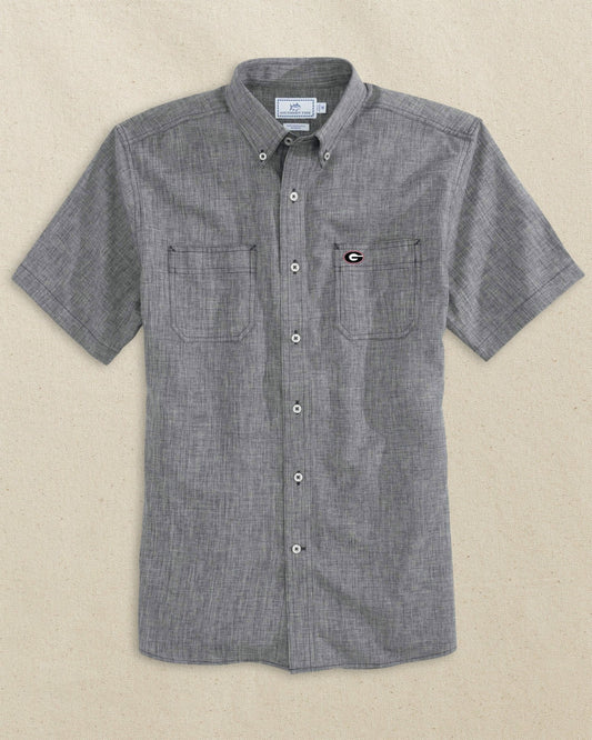 Georgia Bulldogs Oval G Short Sleeve Dock Shirt