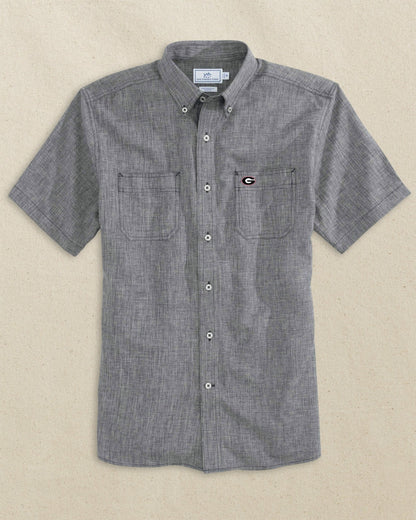 Georgia Bulldogs Oval G Short Sleeve Dock Shirt