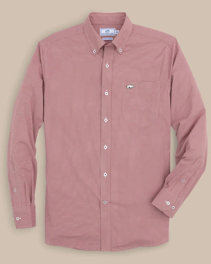 Arkansas Razorbacks Gingham Button Down Shirt
