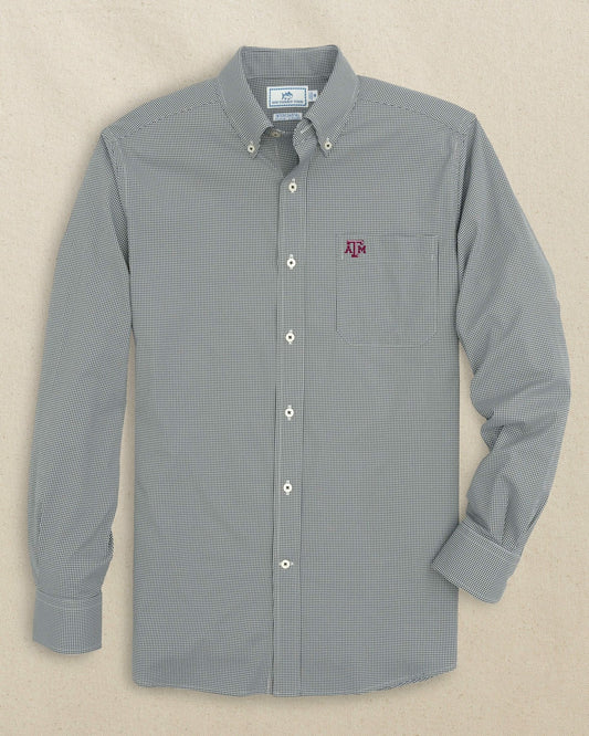 Texas A&M Aggies Gingham Button Down Shirt
