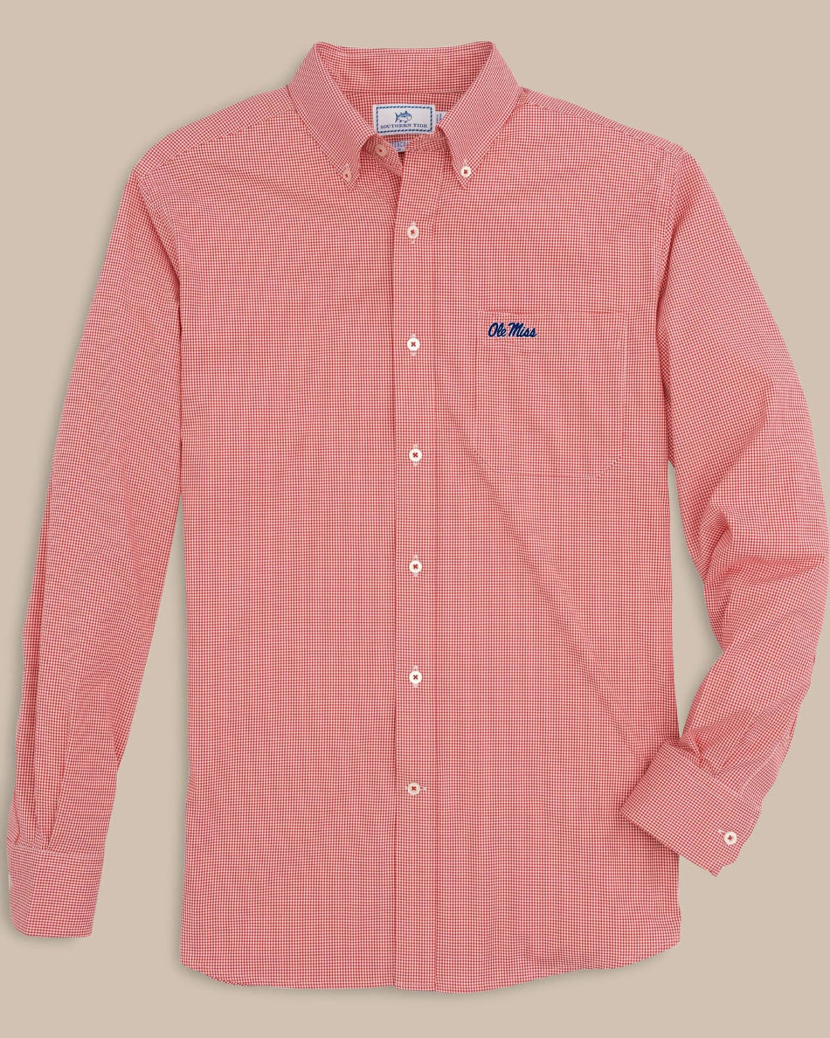 Ole Miss Rebels Gingham Button Down Shirt