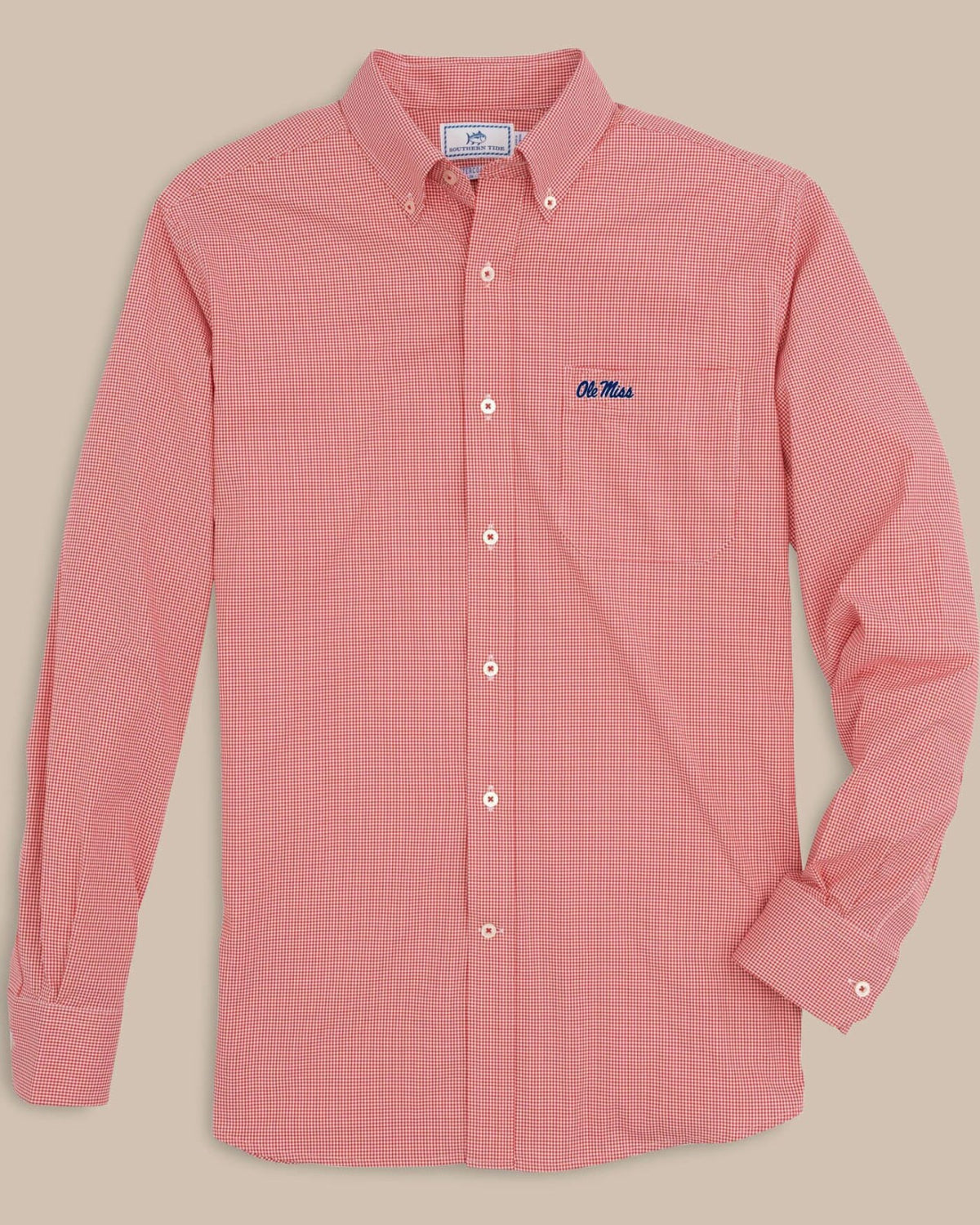 Ole Miss Rebels Gingham Button Down Shirt