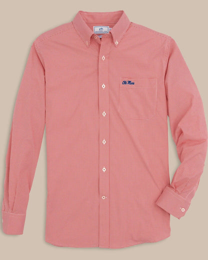 Ole Miss Rebels Gingham Button Down Shirt