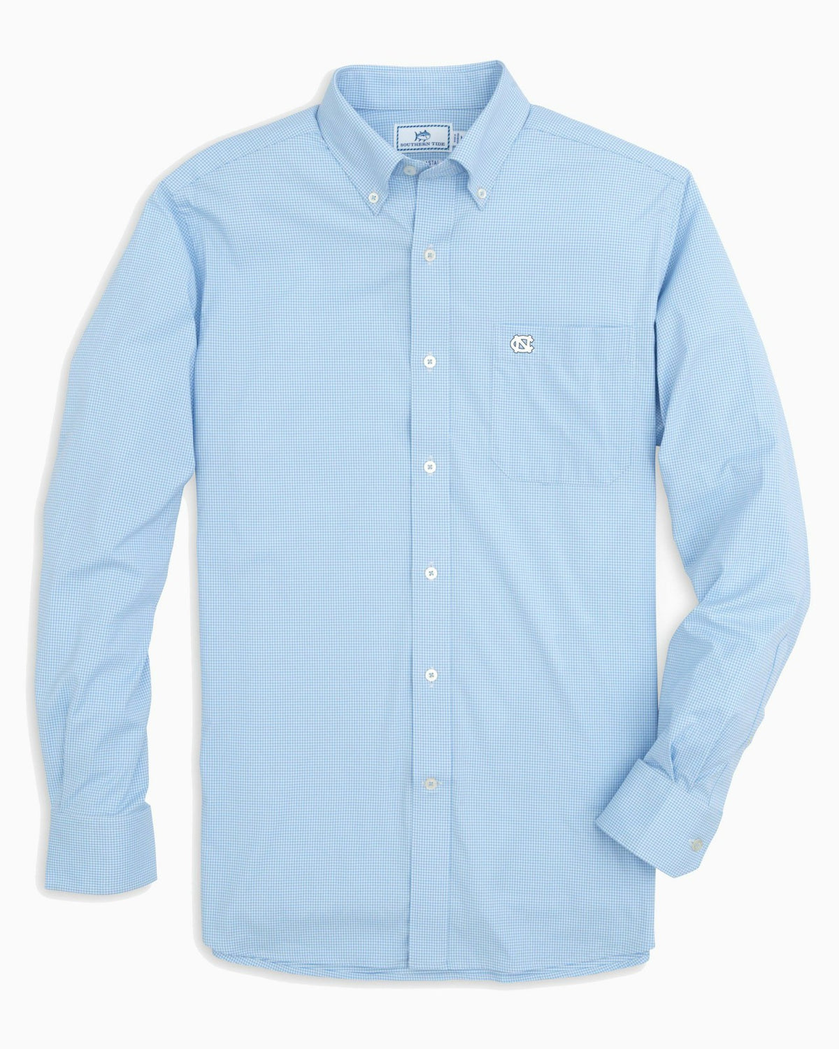 UNC Tar Heels Gingham Button Down Shirt Collegiate