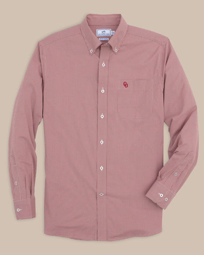 Oklahoma Sooners Gingham Button Down Shirt Collegiate