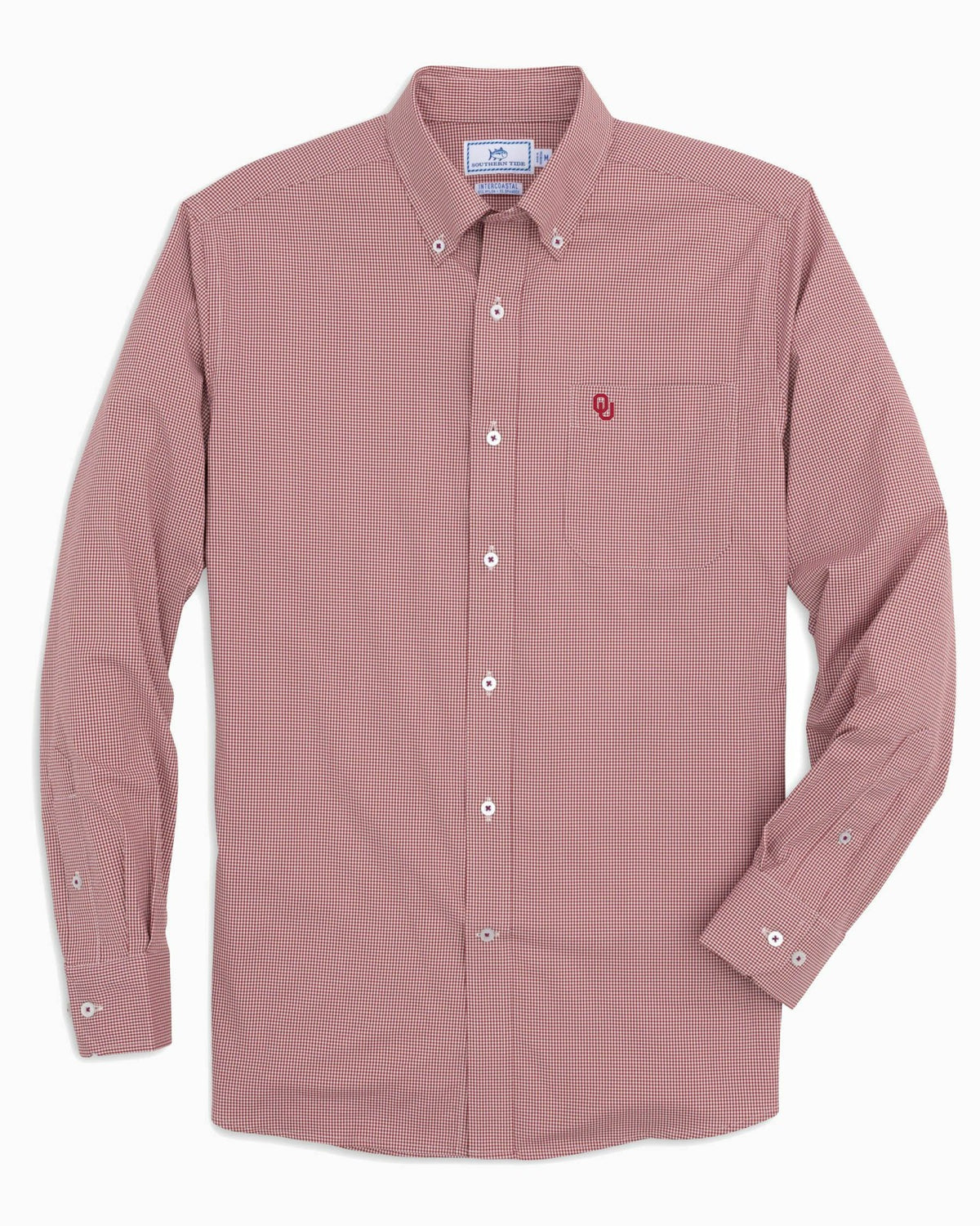 Oklahoma Sooners Gingham Button Down Shirt Collegiate