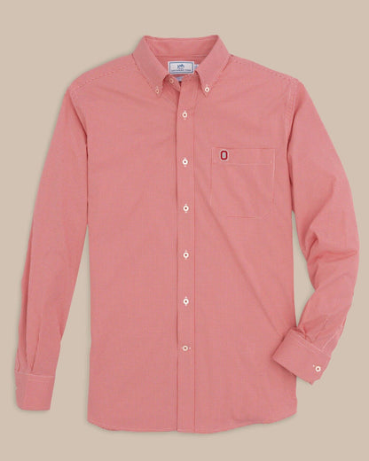 Ohio State Buckeyes Gingham Button Down Shirt