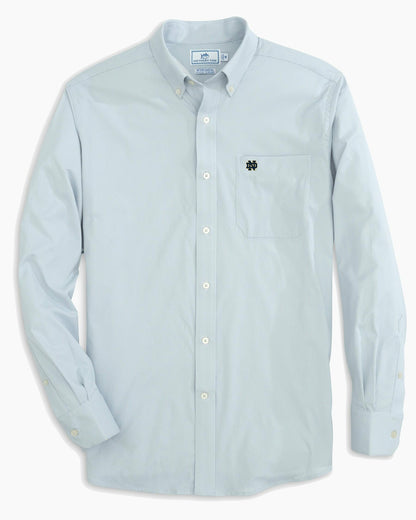 Notre Dame Fighting Irish Gingham Button Down Shirt