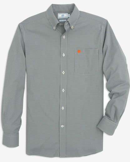 Clemson Tigers Gingham Button Down Shirt