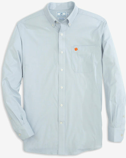Clemson Tigers Gingham Button Down Shirt