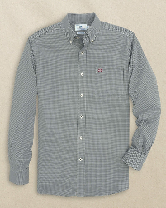 Mississippi State Bulldogs Gingham Button Down Shirt