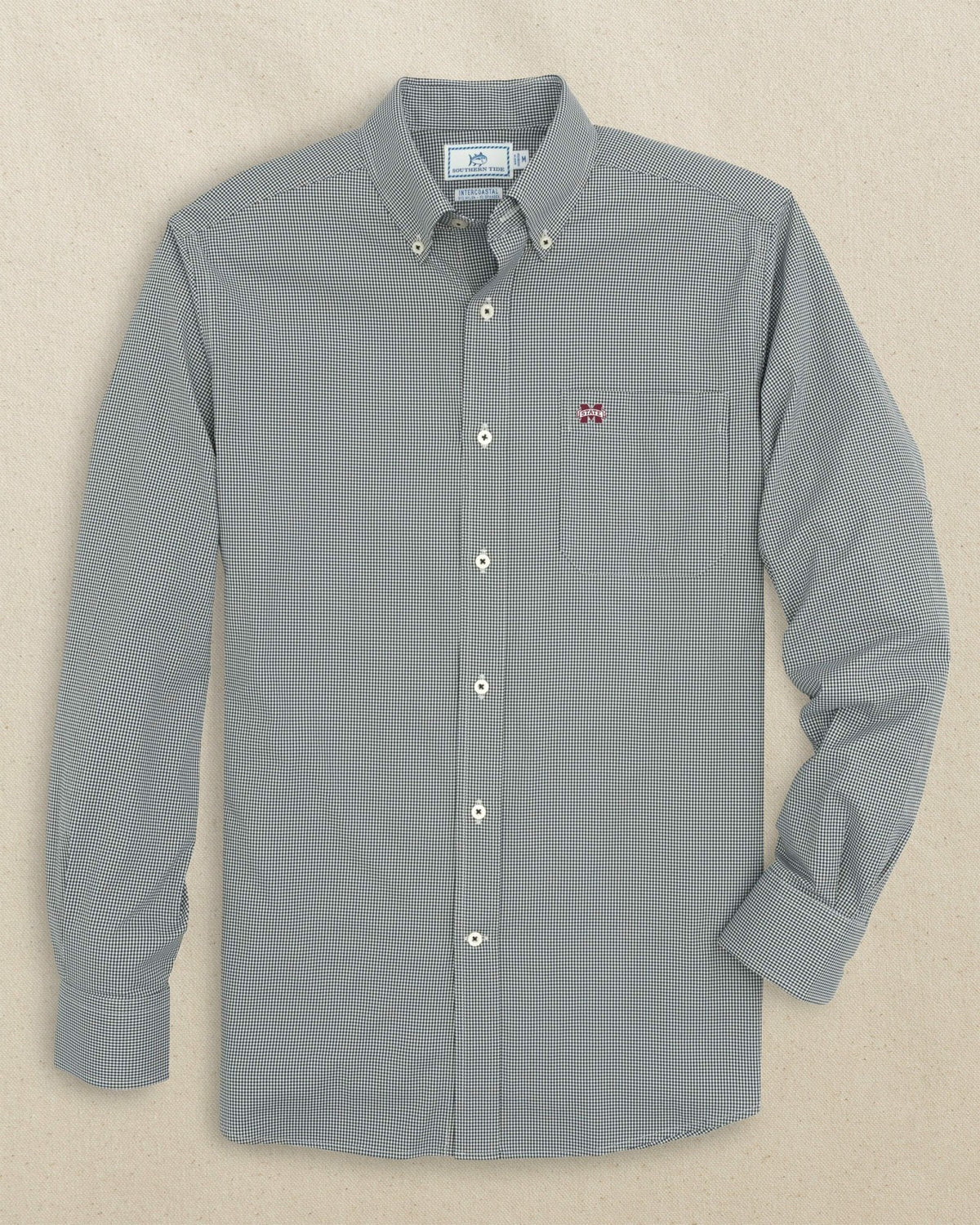 Mississippi State Bulldogs Gingham Button Down Shirt