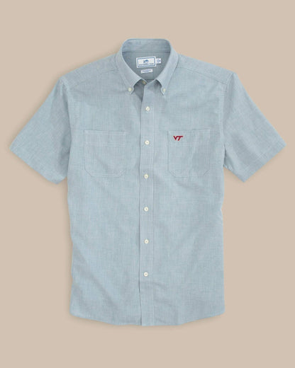 Virginia Tech Hokies Short Sleeve Button Down Shirt