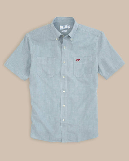Virginia Tech Hokies Short Sleeve Button Down Shirt