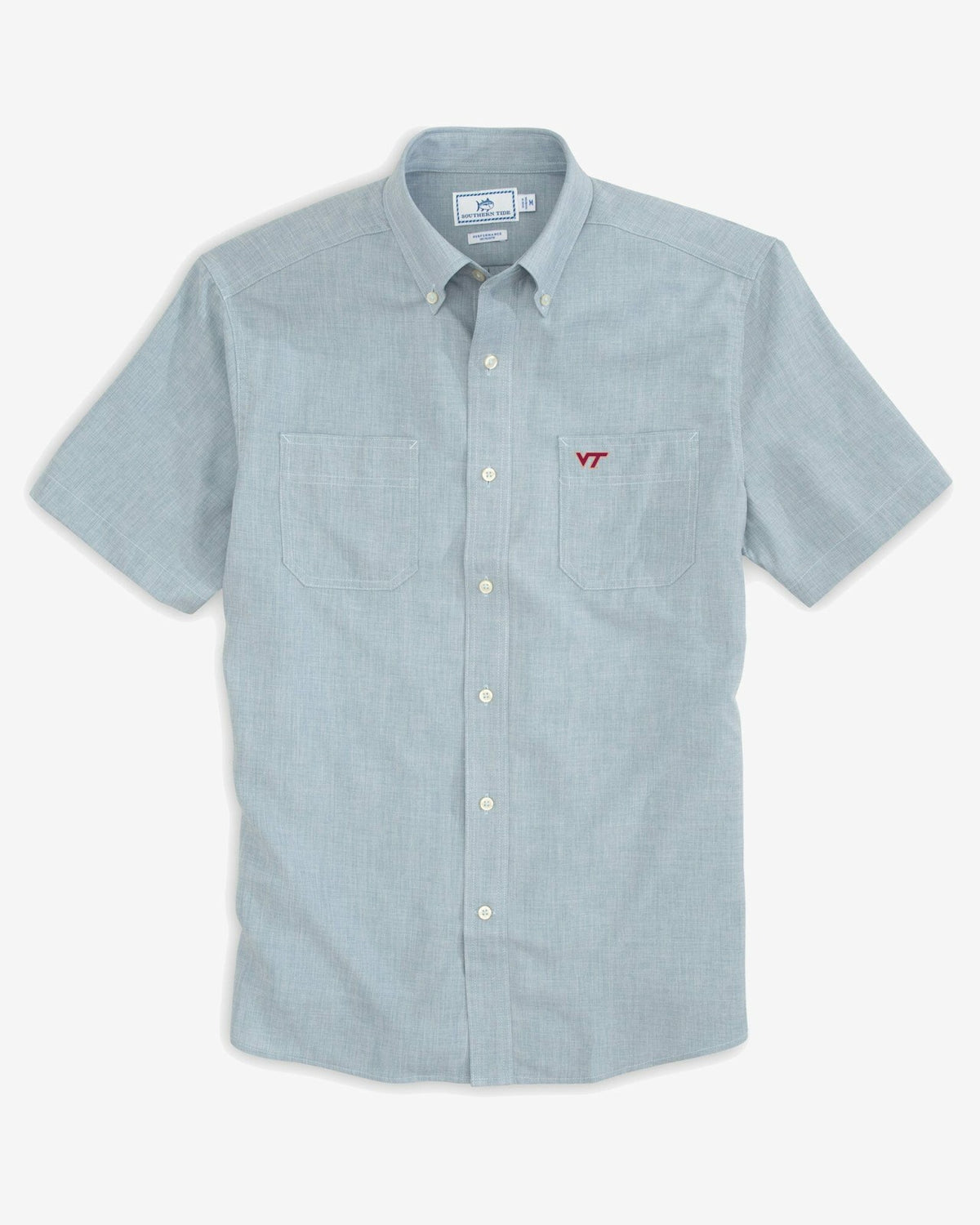 Virginia Tech Hokies Short Sleeve Button Down Shirt