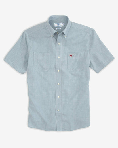 Virginia Tech Hokies Short Sleeve Button Down Shirt