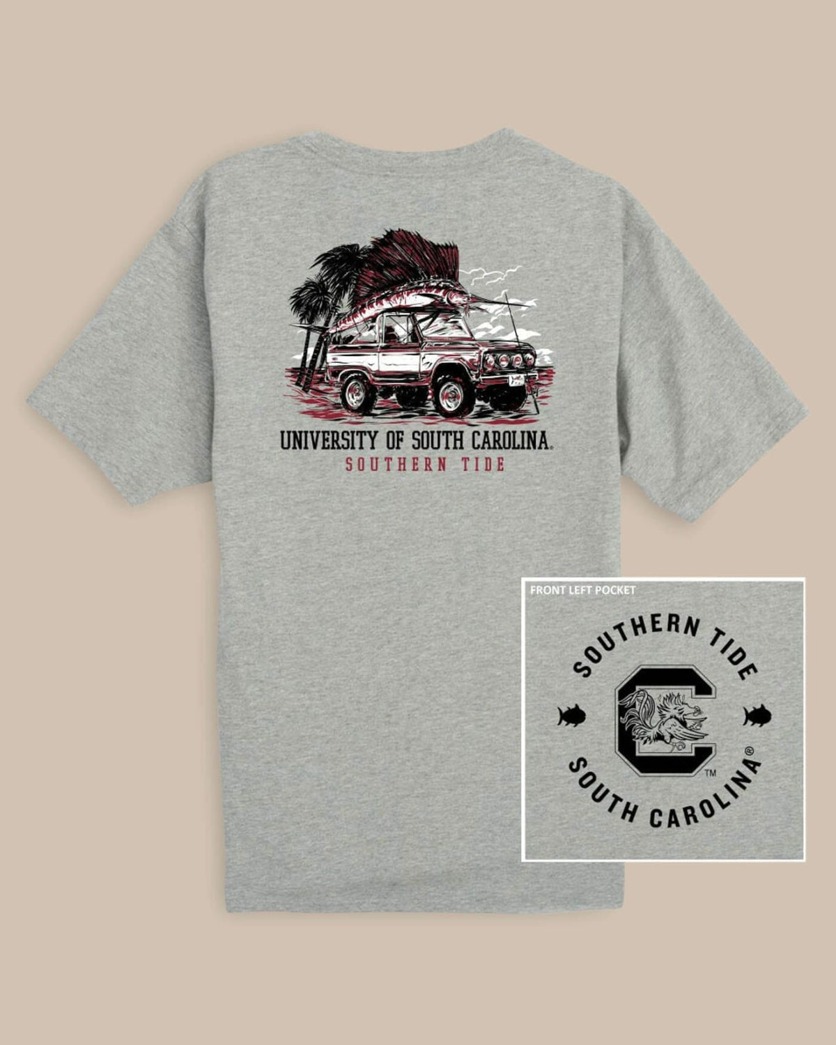 USC Gamecocks Trophy Catch Heather T-Shirt