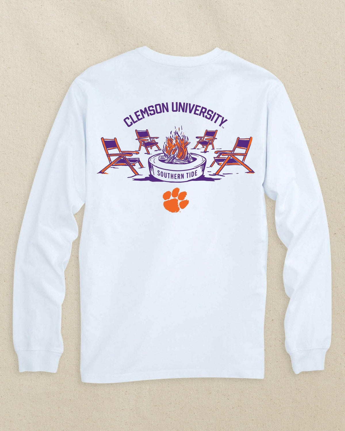 Clemson Tigers Bonfire Long Sleeve T-Shirt