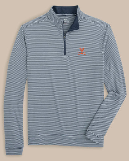 UVA Cavaliers Stripe Heather Quarter Zip