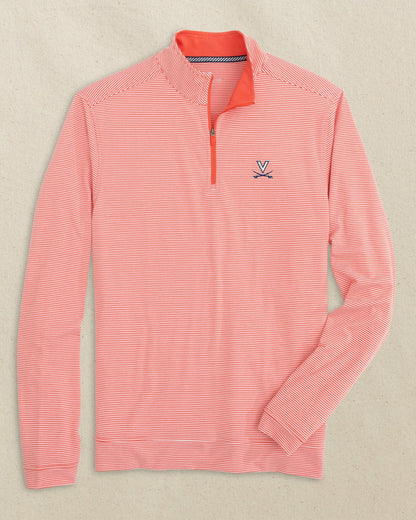 UVA Cavaliers Stripe Heather Quarter Zip