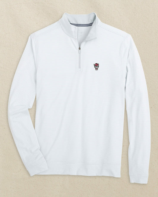 NC State Wolf Head Micro-Stripe Quarter Zip