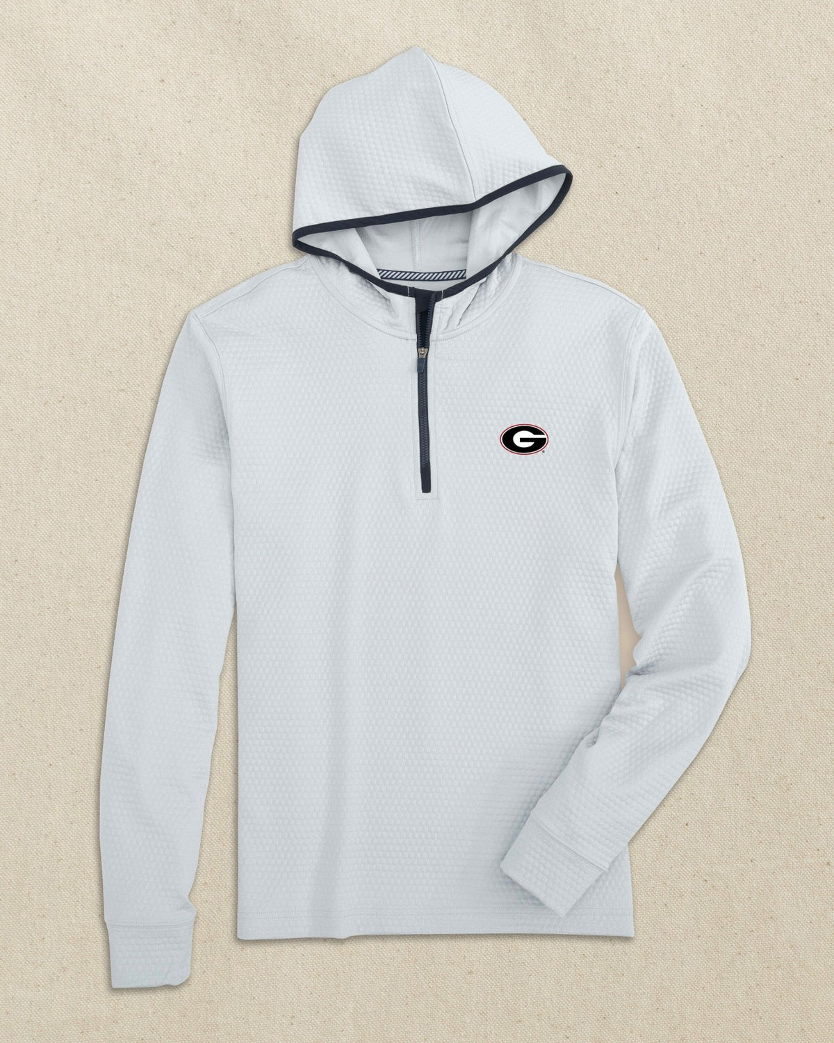 Georgia Bulldogs Oval G Scuttle Quarter Zip Hoodie
