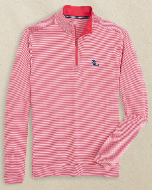 Ole Miss Rebels Stripe Heather Quarter Zip