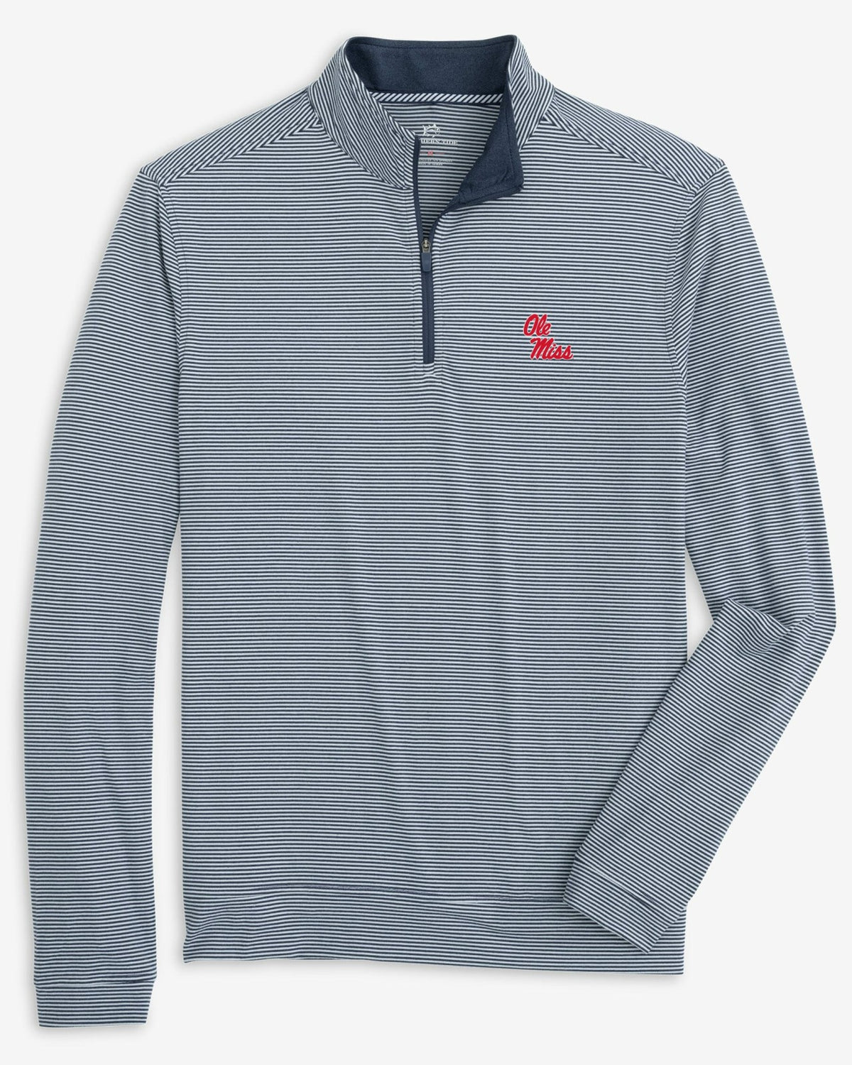 Ole Miss Rebels Stripe Heather Quarter Zip