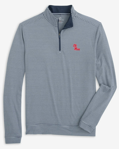 Ole Miss Rebels Stripe Heather Quarter Zip