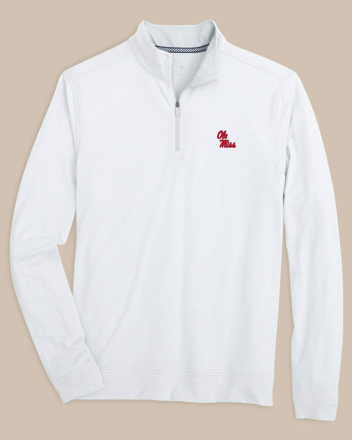 Ole Miss Rebels Stripe Heather Quarter Zip