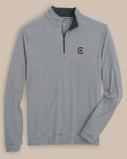 USC Gamecocks Stripe Heather Quarter Zip