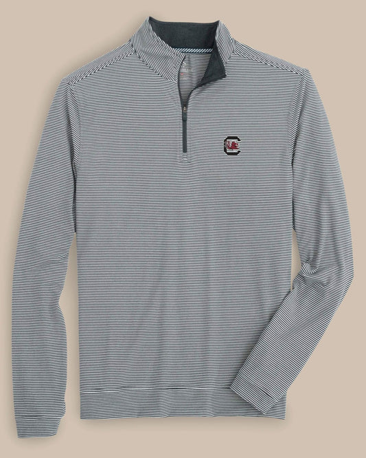 USC Gamecocks Stripe Heather Quarter Zip