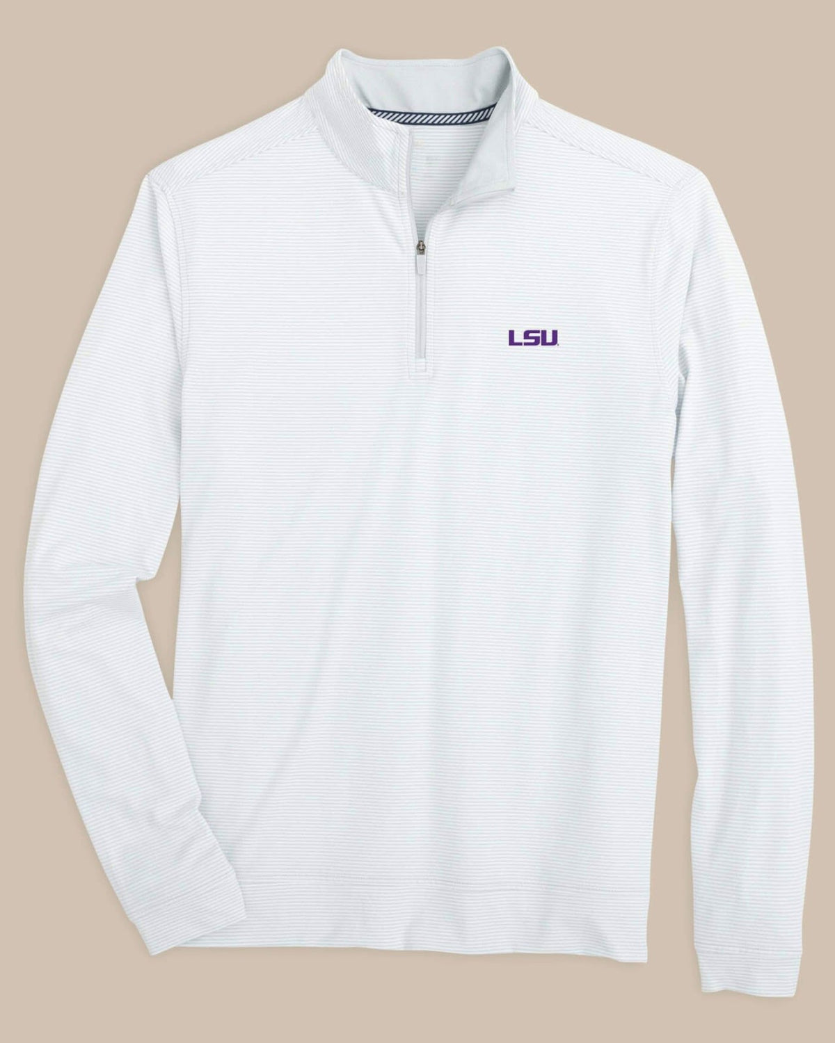 LSU Tigers Stripe Heather Quarter Zip