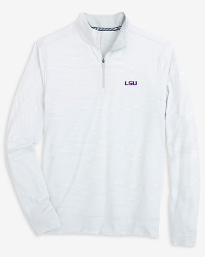 LSU Tigers Stripe Heather Quarter Zip